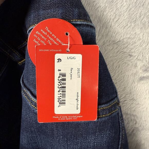 Spanx Flare Jeans Women's Large 32x32 Midnight Shade - 20327R (NWT) - Picture 4 of 9